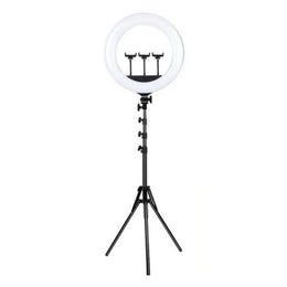 Aro Luz Profesional Gigante 45 CM 3 Soportes Trípode 2.10