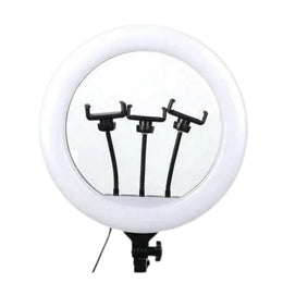 Aro Luz Profesional Gigante 45 CM 3 Soportes Trípode 2.10
