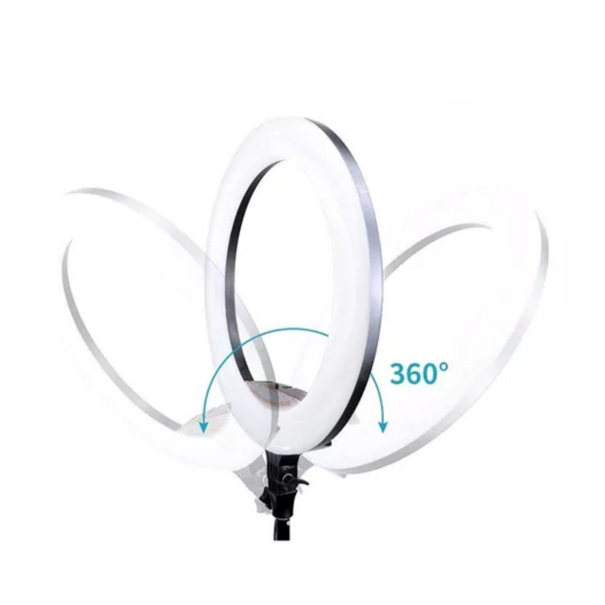 Aro Luz Profesional Gigante 45 CM 3 Soportes Trípode 2.10