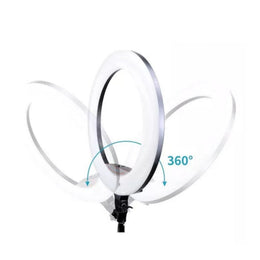 Aro Luz Profesional Gigante 45 CM 3 Soportes Trípode 2.10