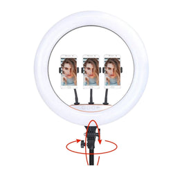 Aro Luz Profesional Gigante 45 CM 3 Soportes Trípode 2.10