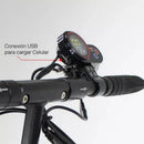 Scooter Eléctrico Asiento Plegable Luz LED 48 Km/H Negro