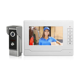 Timbre Video Camara Citofono Pantalla 7" 15 Watt Blanco