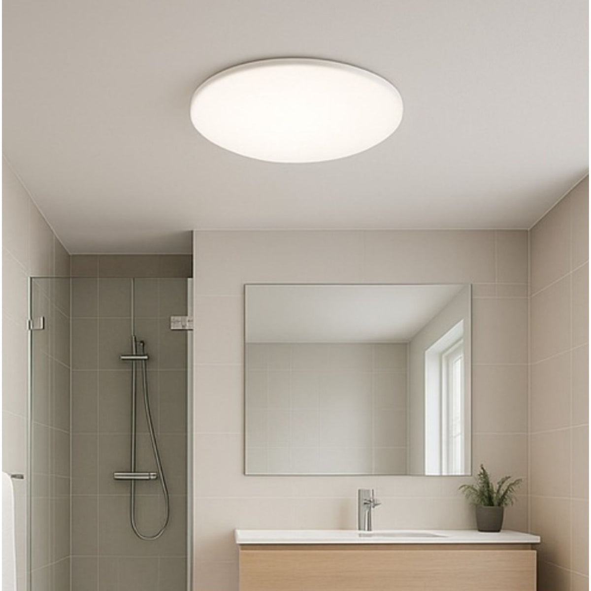 Foco Panel LED Sobrepuesto Redondo Luz Fría 18 Watt