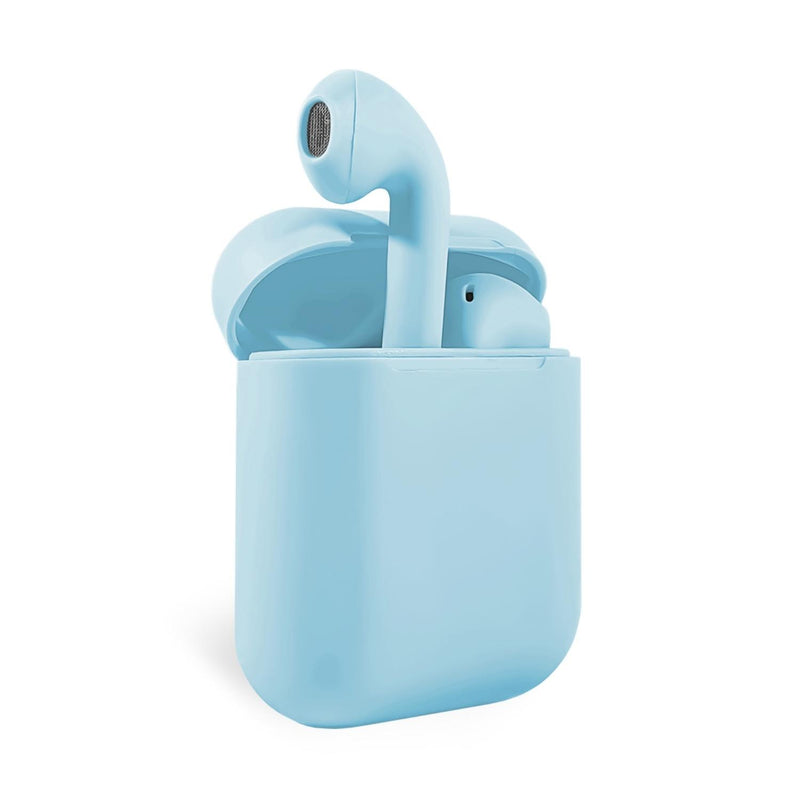 Audífonos Inalámbricos Bluetooth Táctil I12 Tws Celeste