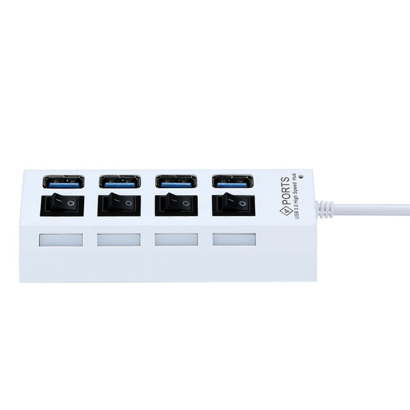 Hub USB 2.0 Switch 4 Puertos Blanco