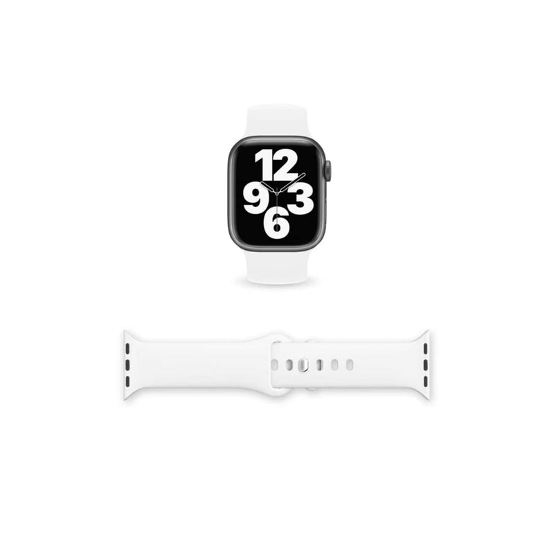 Correa Apple Watch Silicona Blanco S/M 42x44x45 MM